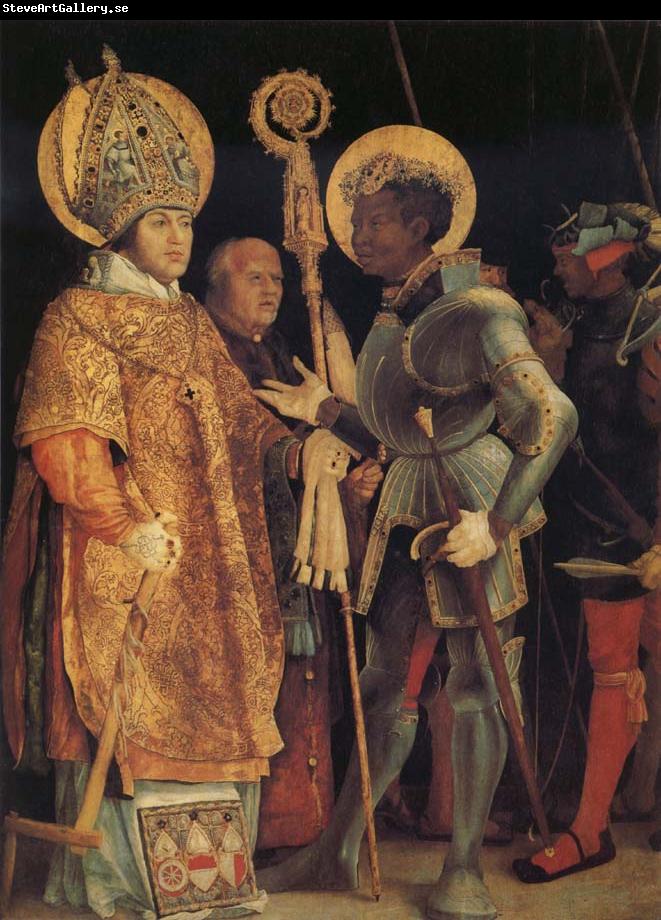 Grunewald, Matthias The Meeting of St Erasmus and St Maurice